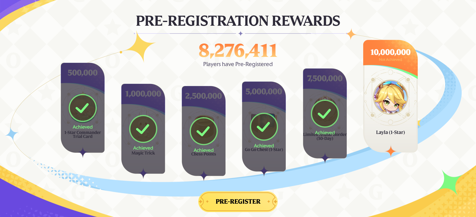 MCGG 8 Million Pre-Registrations