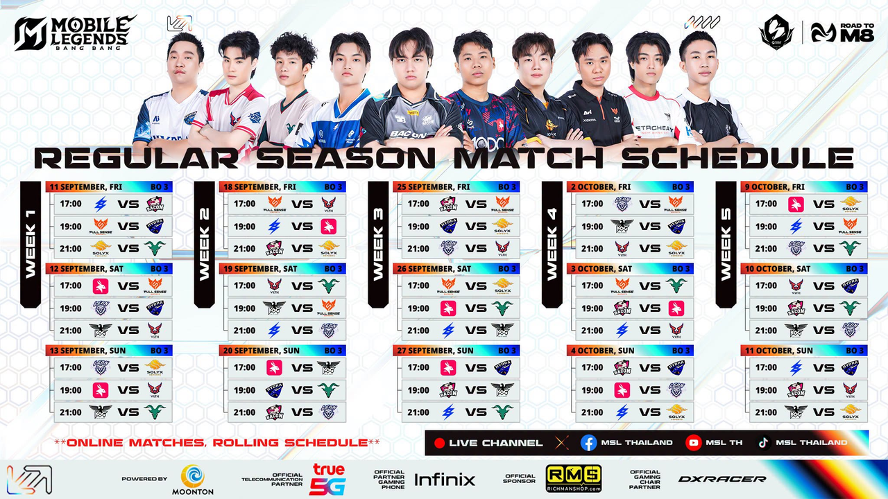 MSL-RS Schedule